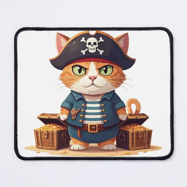 Item preview, Pirate cat and treasure designed and sold by Elite Prints .