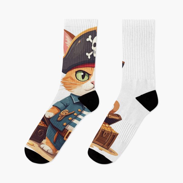 Item preview, Pirate cat and treasure designed and sold by Elite Prints .