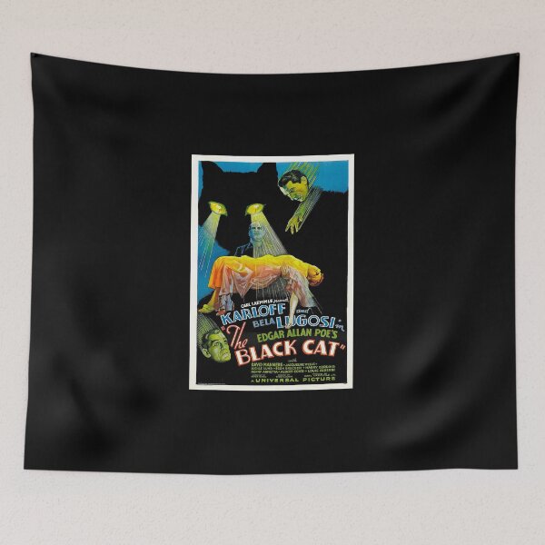 Item preview, Boris Karloff and Bela Lugosi in Edgar Allan Poe's The Black Cat | Classic Horror Design designed and sold by Mark Mentzer.
