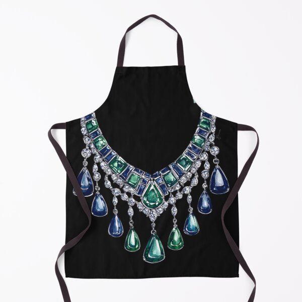 Item preview, Luxurious Emerald and Sapphire Necklace Design designed and sold by Desireehaz.