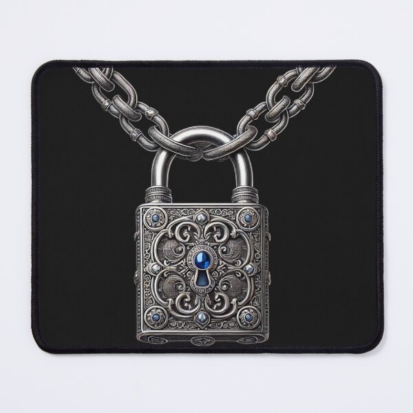 Item preview, Ornate Lock Pendant Necklace - Intricate Jewelry Design designed and sold by Desireehaz.