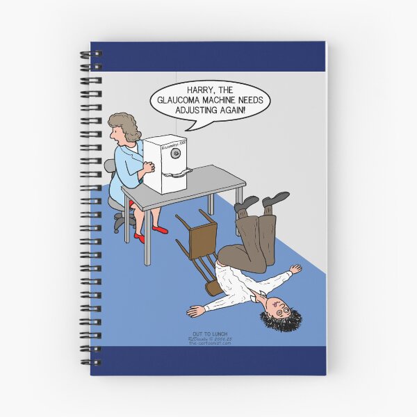 Item preview, Glaucoma Machine Malfunction designed and sold by Out to Lunch Cartoons and More.