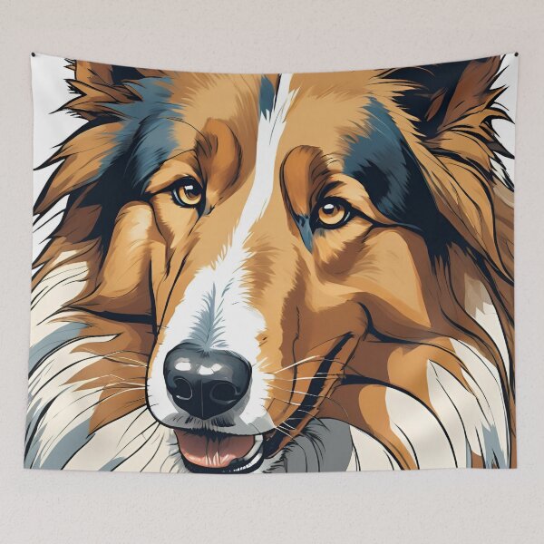 Artikelvorschau, Rough Collie schöner Kopf entworfen und verkauft von Saxbys.