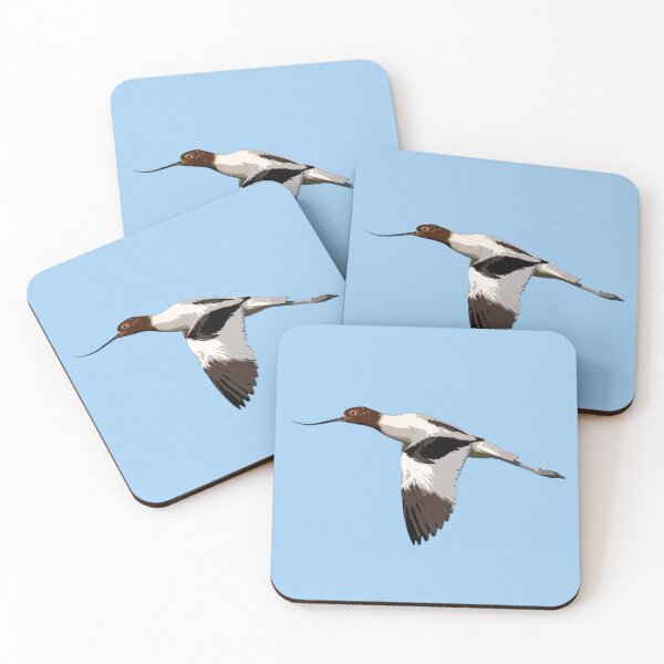 Item preview, Red-necked Avocet Flying Color Design  designed and sold by designsasstultd.