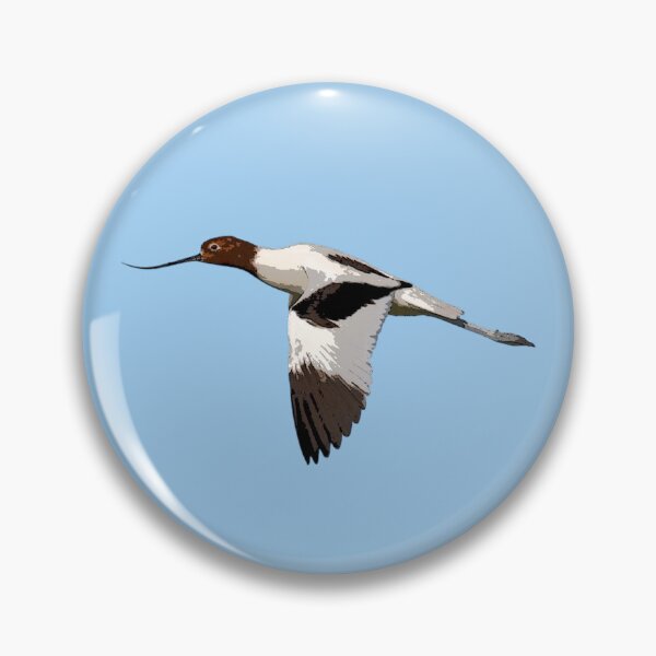 Item preview, Red-necked Avocet Flying Color Design  designed and sold by designsasstultd.
