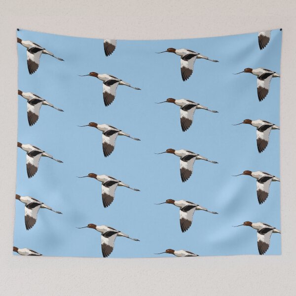 Item preview, Red-necked Avocet Flying Color Design  designed and sold by designsasstultd.
