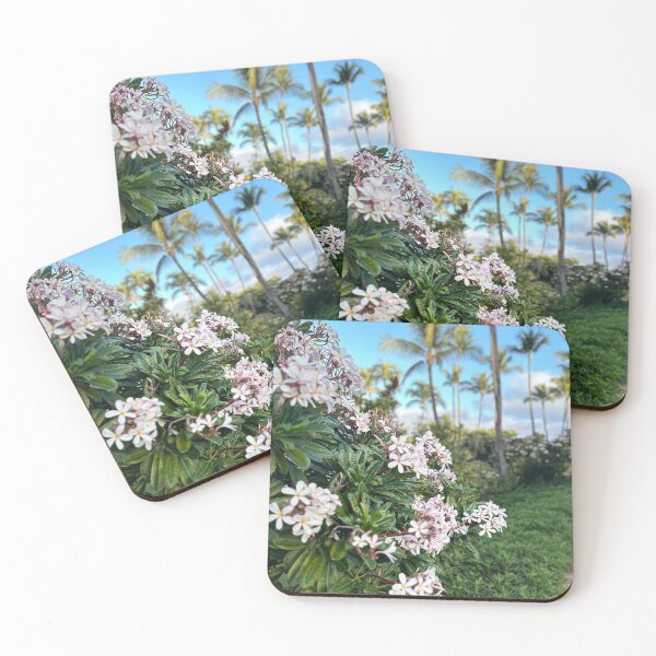 Item preview, Plumeria and Palm Trees designed and sold by kristaengler.