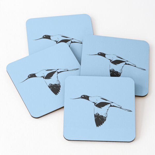 Item preview, Red-necked Avocet Flying Black Design  designed and sold by designsasstultd.