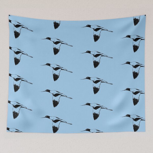 Item preview, Red-necked Avocet Flying Black Design  designed and sold by designsasstultd.