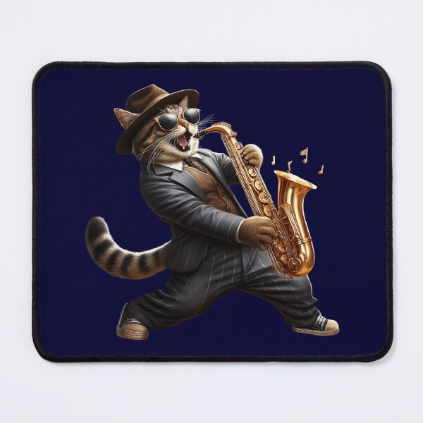 Item preview, Saxophone Virtuoso, Obviously, Jazz Cat designed and sold by Tiszert.