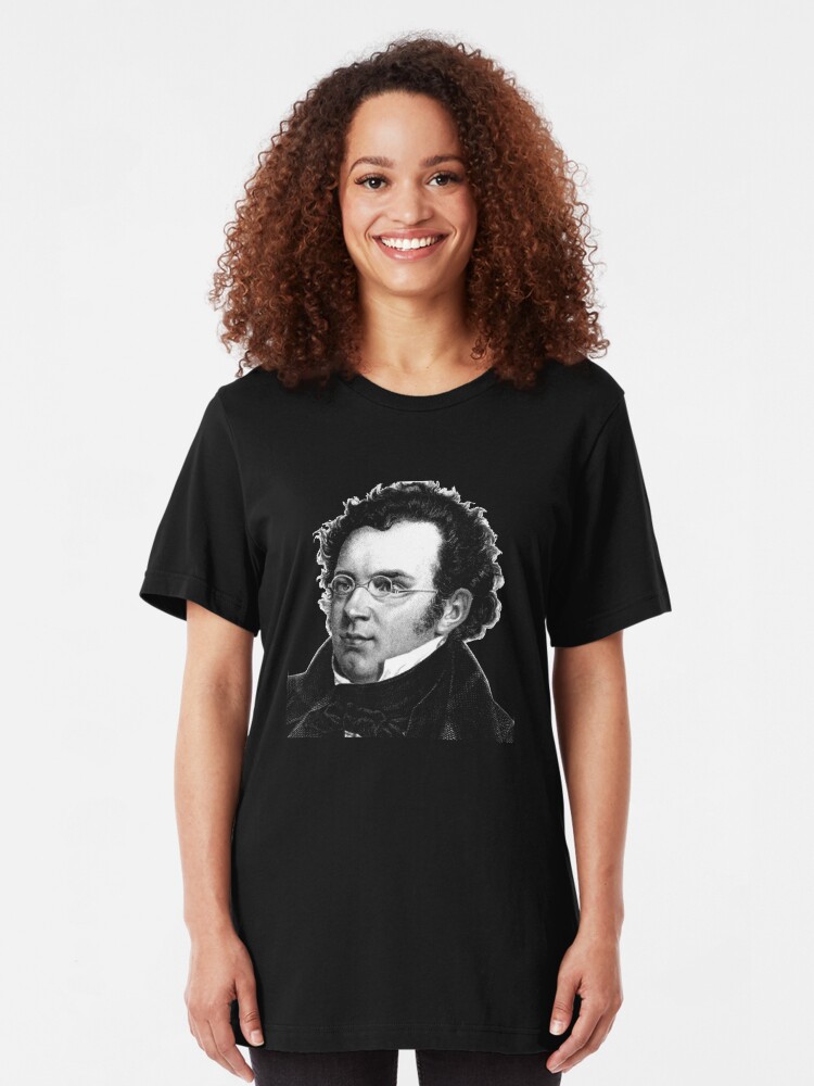 Alternate view of Franz Schubert - Great Composer Slim Fit T-Shirt