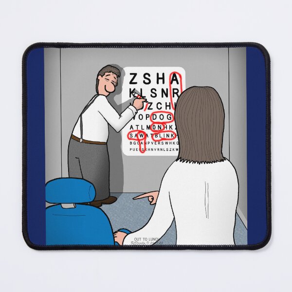 Item preview, An Eye Chart - Not a Word Search designed and sold by Out to Lunch Cartoons and More.
