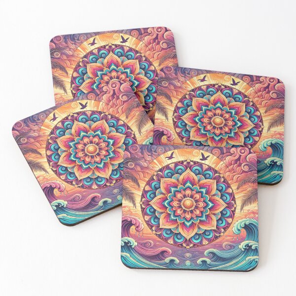 Item preview, Colorful Mandala: Ocean and Sky Harmony designed and sold by EsraaCreations.