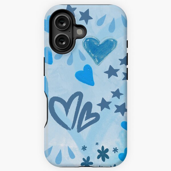 Item preview, Blue Hearts and Stars designed and sold by Futuracademy.