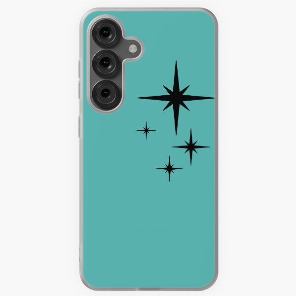 Item preview, 1950s Atomic Age Retro Starburst in Turquoise and Black designed and sold by kierkegaard.
