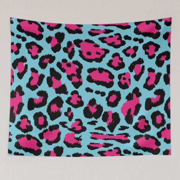 Item preview, Pink Blue Cheetah Print  designed and sold by newburyboutique.
