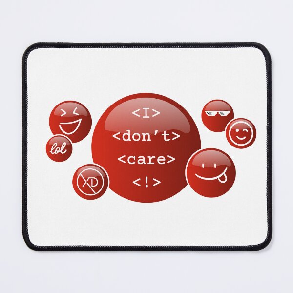 Item preview, I don't care, emoji, red emojis, emoticons designed and sold by silent-violin.