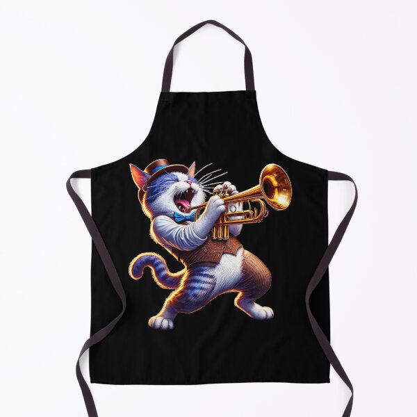 Item preview, Trumpet's Purr Resonates, Musician Cat designed and sold by Tiszert.