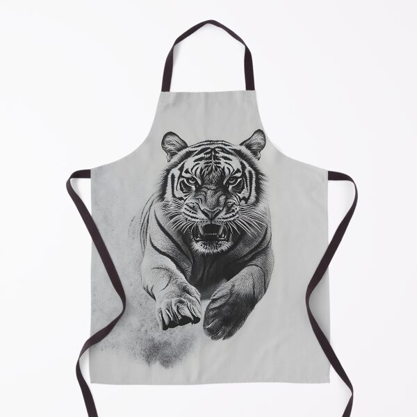 Item preview, Black and white Tiger pencil drawing designed and sold by Pencil-Art.