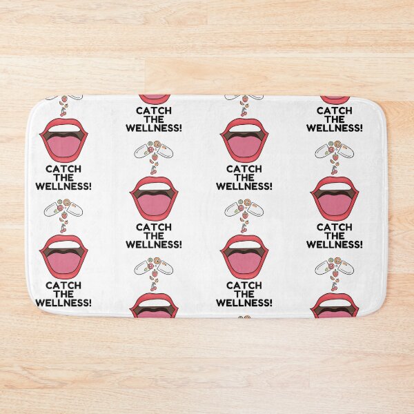 Item preview, Catch the Wellness! Vitamins Supplements Falling into Mouth designed and sold by NoodleDoodleCo.