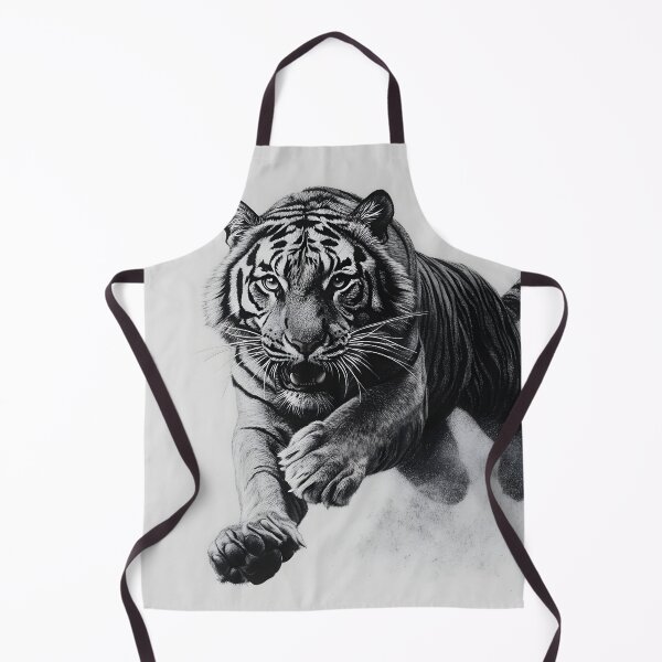 Item preview, Black and white Tiger pencil drawing designed and sold by Pencil-Art.
