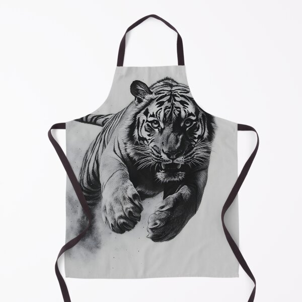 Item preview, Black and white Tiger pencil drawing designed and sold by Pencil-Art.
