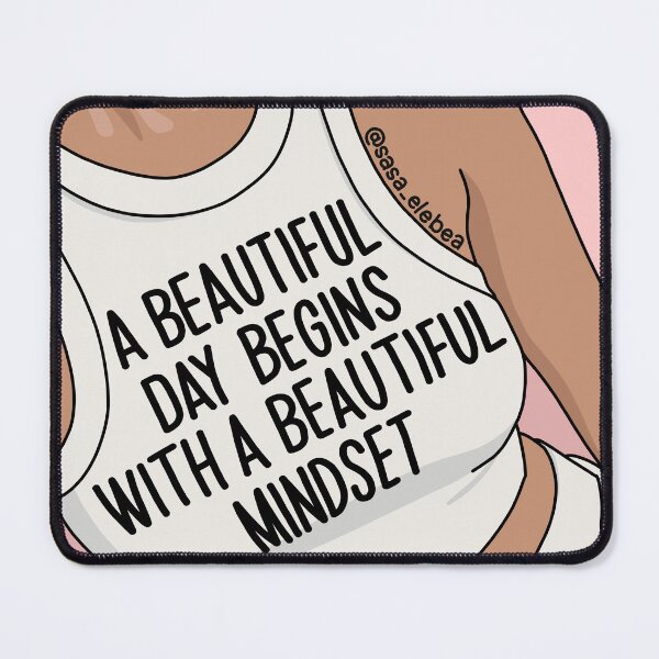 Item preview, A beautiful day begins with a beautiful mindset by Sasa Elebea designed and sold by Sabrina Brugmann.