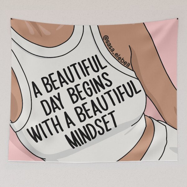 Item preview, A beautiful day begins with a beautiful mindset by Sasa Elebea designed and sold by Sabrina Brugmann.