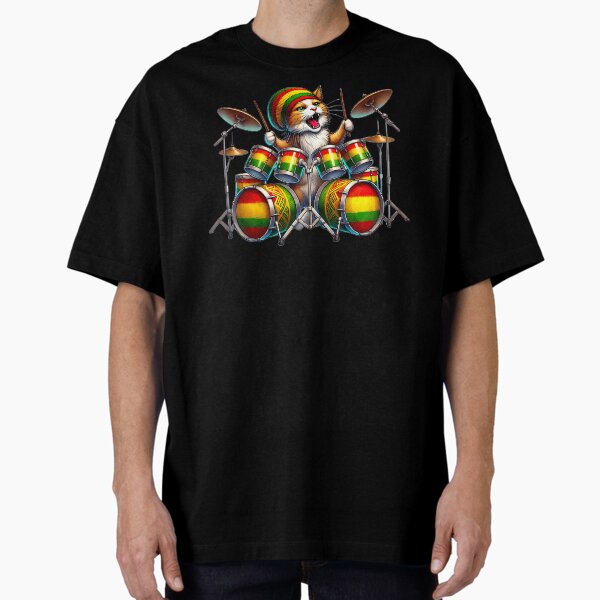Item preview, Furry Beat Maestro, Rasta Cat, Musician Cat designed and sold by Tiszert.