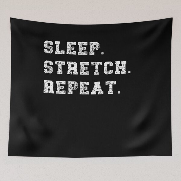 Item preview, Sleep. Stretch. Repeat. Funny Cat Lover Tee designed and sold by BlankCanvasHaHa.