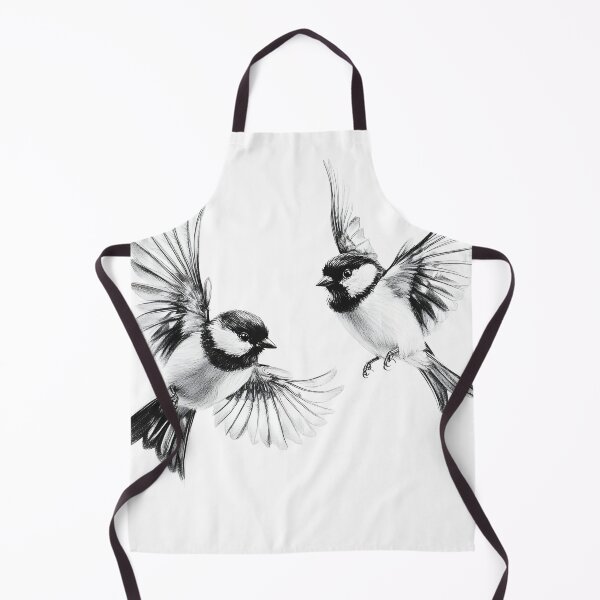 Item preview, Black and white House Sparrow pencil drawing designed and sold by Pencil-Art.