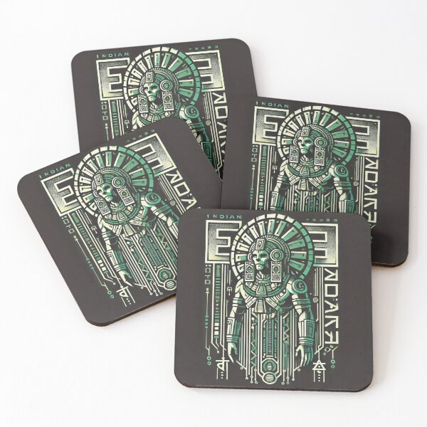 Item preview, Modern Mayan Art with Earthy Tones and Greens designed and sold by benja-08.