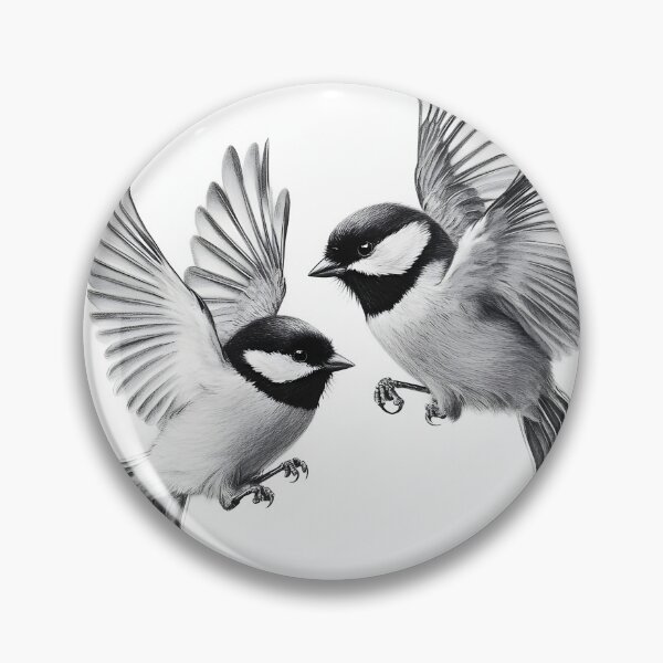 Item preview, Black and white House Sparrow pencil drawing designed and sold by Pencil-Art.