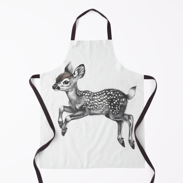 Item preview, Black and white deer pencil drawing designed and sold by Pencil-Art.