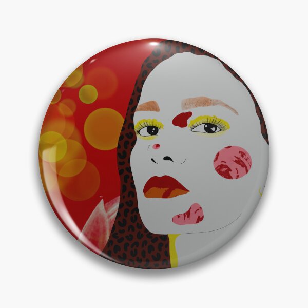 Item preview, Girl portrait withred and yellow designed and sold by Sister Crazy.