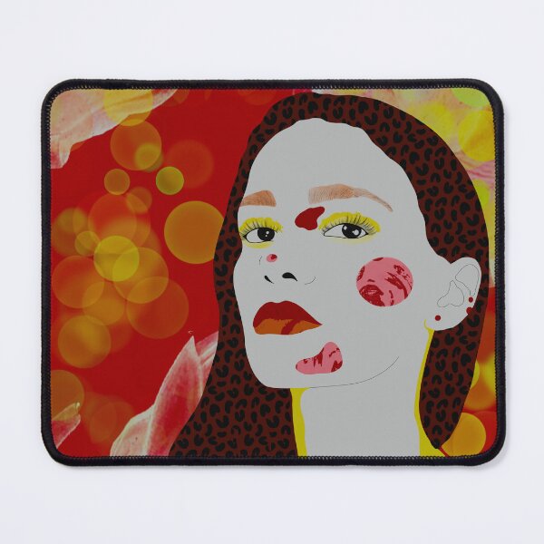 Item preview, Girl portrait withred and yellow designed and sold by Sister Crazy.