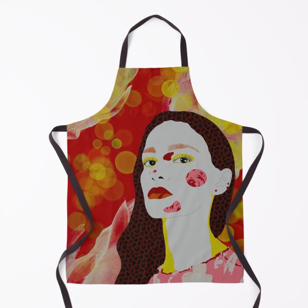 Item preview, Girl portrait withred and yellow designed and sold by Sister Crazy.