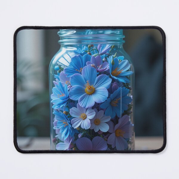 Artikelvorschau, Vase mit blauen Blumen  entworfen und verkauft von Carmensa67.