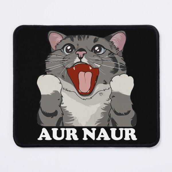 Item preview, Aur Naur Cute Funny Cat designed and sold by stickersworld31.