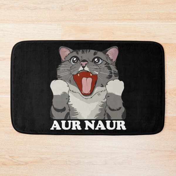 Item preview, Aur Naur Cute Funny Cat designed and sold by stickersworld31.