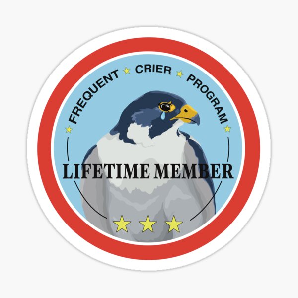 Item preview, Frequent Crier Program designed and sold by peevedandpeachy.