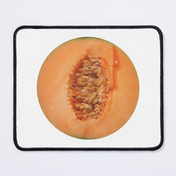 Item preview, cantaloupe Melon cut in half designed and sold by PIXEL POP DESIGNS - Beyond the Norm!.