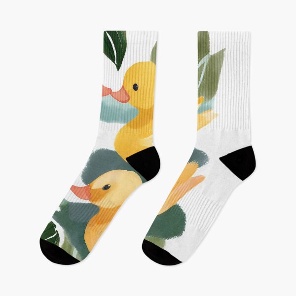 Item preview, Yellow Ducks And Green Leaves, Little Pond Adventures. designed and sold by TalitaArte.