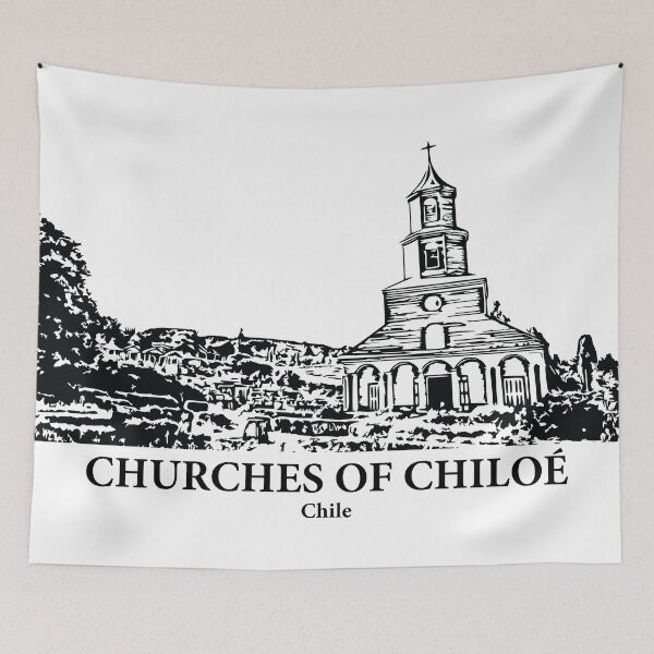 Item preview, Churches of Chiloé - Chile designed and sold by Lakeric Cityscapes.