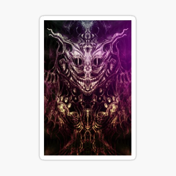 Cheshire Cat - Horror Art Sticker