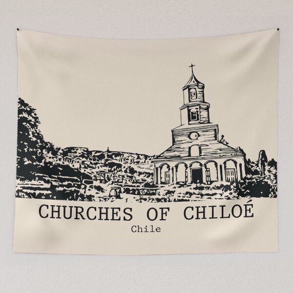 Item preview, Churches of Chiloé - Chile designed and sold by Lakeric Cityscapes.