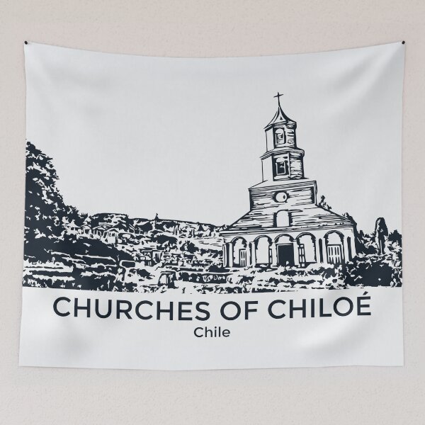 Item preview, Churches of Chiloé - Chile designed and sold by Lakeric Cityscapes.