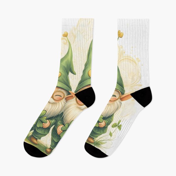 Item preview, Adorable St. Patrick's Day Gnome Trio – Cute Shamrock & Clover Digital Art designed and sold by AnnDesignStudio.