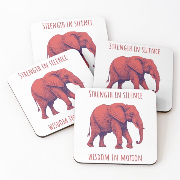 Item preview, Strength In Silence Wisdom In Motion - Elephant Animales designed and sold by Wildom.