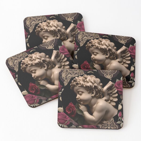 Item preview, Victorian Cherub With Roses designed and sold by dreamparlor.